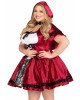 Костюм червоної шапочки Leg Avenue Gothic Red Riding Hood 3X-4X Костюм червоної шапочки Leg Avenue Gothic Red Riding Hood 3X-4X