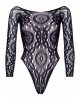 Боді Leg Avenue Snap crotch thong back teddy Black S/M Боді Leg Avenue Snap crotch thong back teddy Black S/M