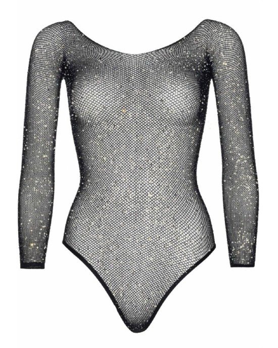 Боді Leg Avenue Crystalized fishnet bodysuit Black One Size Боді Leg Avenue Crystalized fishnet bodysuit Black One Size