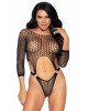 Еротичне боді Leg Avenue Top bodysuit with thong back Black Еротичне боді Leg Avenue Top bodysuit with thong back Black