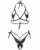 Комплект Leg Avenue Open cup bra and pearl panty Black Комплект Leg Avenue Open cup bra and pearl panty Black