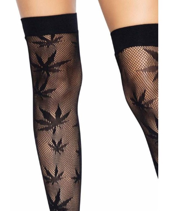 Панчохи Leg Avenue 420 Net thigh highs Black Панчохи Leg Avenue 420 Net thigh highs Black