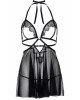 Пеньюар Leg Avenue Lace and mesh babydoll & panty Black L Пеньюар Leg Avenue Lace and mesh babydoll & panty Black L