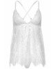 Пеньюар Leg Avenue Floral lace babydoll & string White S Пеньюар Leg Avenue Floral lace babydoll & string White S