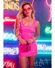 Сукня Leg Avenue Pink vinyl mini dress L