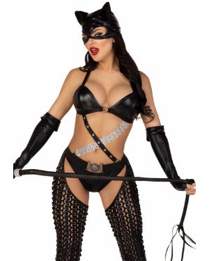 Еротичний костюм кішечки-пані Leg Avenue Mistress Kitty XS