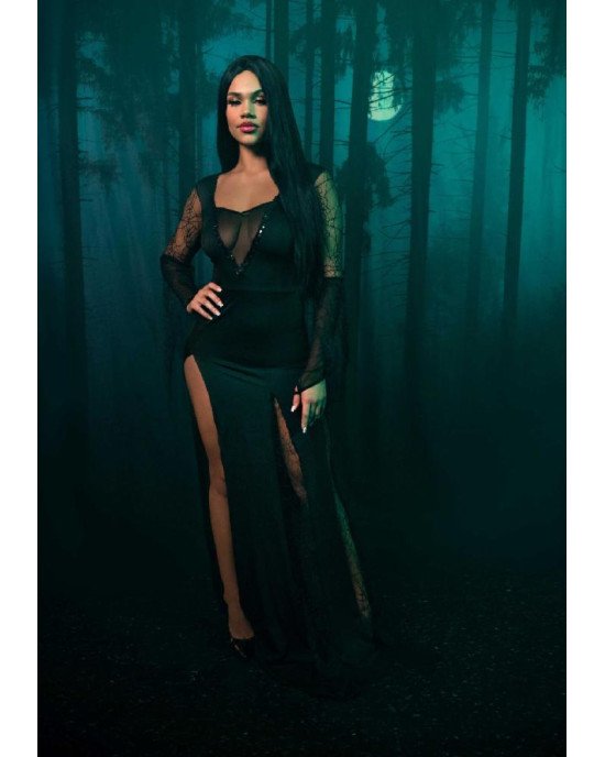 Еротичний костюм Мортіші Аддамс Leg Avenue Sexy Spooky Morticia S