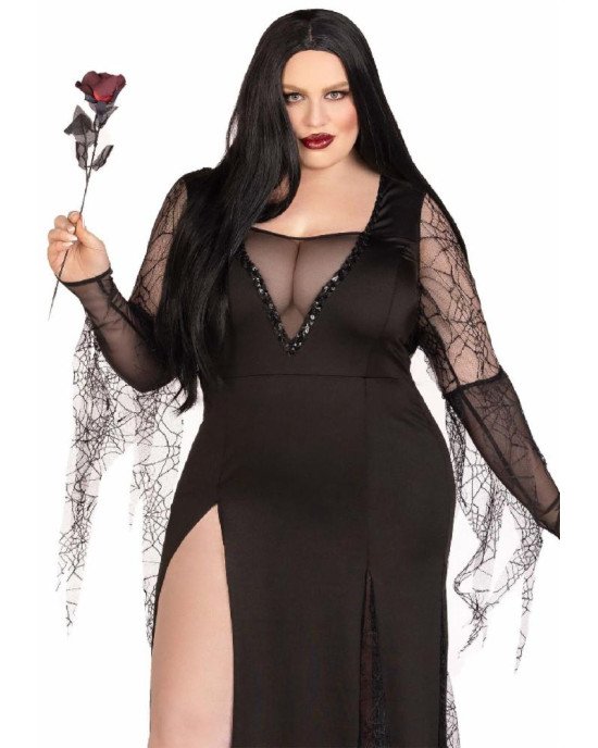 Еротичний костюм Мортіші Аддамс Leg Avenue Sexy Spooky Morticia 1X-2X
