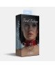 Нашийник для фіксації Feral Feelings - D-Rings Red Trasparent