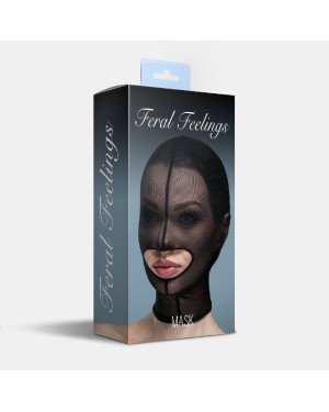 Маска сітка із відкритим ротом Feral Feelings - Hood Mask Black Маска сітка із відкритим ротом Feral Feelings - Hood Mask Black