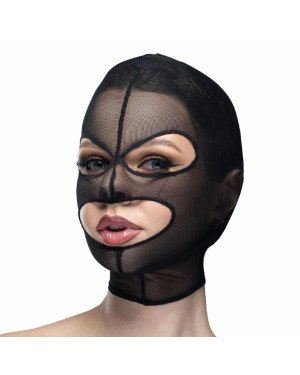 Маска сітка з відкритим ротом та очима Feral Feelings - Mask Black