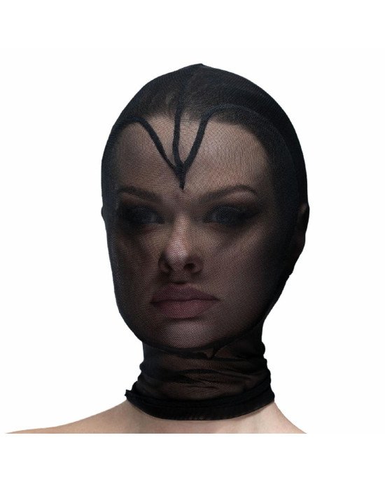 Маска серце сітка із повністю закритим обличчям Feral Feelings - Hearts Mask Black/Black Маска серце сітка із повністю закритим обличчям Feral Feelings - Hearts Mask Black/Black