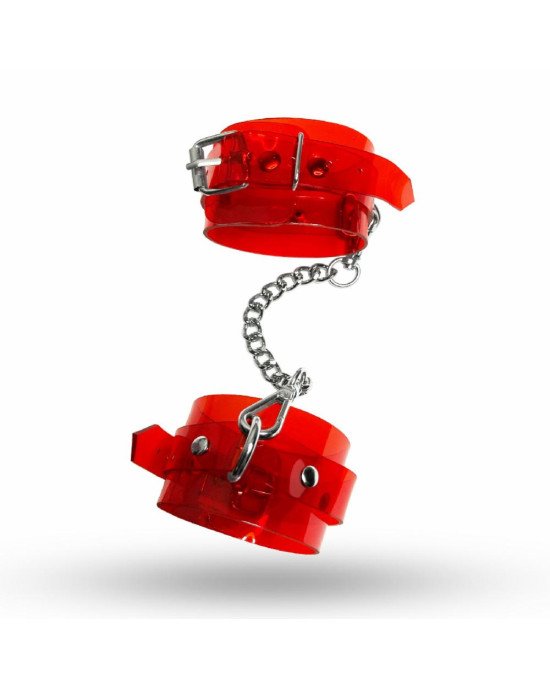 Наручники Feral Feelings - Hand Restraints Red Trasparent Наручники Feral Feelings - Hand Restraints Red Trasparent