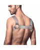 Чоловіча портупея на груди Feral Feelings - Bulldog Harness Trasparent Чоловіча портупея на груди Feral Feelings - Bulldog Harness Trasparent