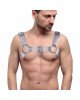 Чоловіча портупея на груди Feral Feelings - Bulldog Harness Trasparent Чоловіча портупея на груди Feral Feelings - Bulldog Harness Trasparent