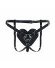 Трусики Серце для страпону Feral Feelings - Hearts Strap-on Belt Black Трусики Серце для страпону Feral Feelings - Hearts Strap-on Belt Black