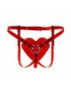 Трусики Серце для страпону Feral Feelings - Hearts Strap-on Belt Red Trasparent Трусики Серце для страпону Feral Feelings - Hearts Strap-on Belt Red Trasparent