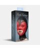 Маска серце сітка з відкритим ротом Feral Feelings - Hearts Mask Black/Red Маска серце сітка з відкритим ротом Feral Feelings - Hearts Mask Black/Red