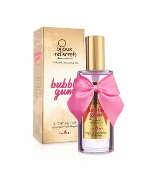 Розігрівальна олія Bijoux Indiscrets Light my Fire – Strawberry Bubblegum