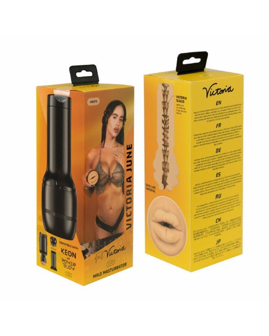 Мастурбатор Kiiroo Feel Victoria June Mouth Stroker PBC сумісний з PowerBlow та Keon Мастурбатор Kiiroo Feel Victoria June Mouth Stroker PBC сумісний з PowerBlow та Keon
