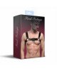 Чоловіча портупея на груди з натуральної шкіри Feral Feelings - Bulldog Harness Black