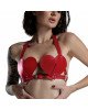 Ліф Серце з натуральної шкіри Feral Feelings - Hearts Bra Red Ліф Серце з натуральної шкіри Feral Feelings - Hearts Bra Red