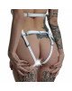 Трусики Серце для страпону з натуральної шкіри Feral Feelings - Hearts Strap-on Belt White Трусики Серце для страпону з натуральної шкіри Feral Feelings - Hearts Strap-on Belt White