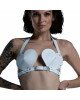 Ліф Серце з натуральної шкіри Feral Feelings - Hearts Bra White Ліф Серце з натуральної шкіри Feral Feelings - Hearts Bra White