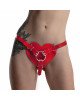 Трусики Серце для страпону з натуральної шкіри Feral Feelings - Hearts Strap-on Belt Red Трусики Серце для страпону з натуральної шкіри Feral Feelings - Hearts Strap-on Belt Red