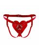 Трусики Серце для страпону з натуральної шкіри Feral Feelings - Hearts Strap-on Belt Red Трусики Серце для страпону з натуральної шкіри Feral Feelings - Hearts Strap-on Belt Red