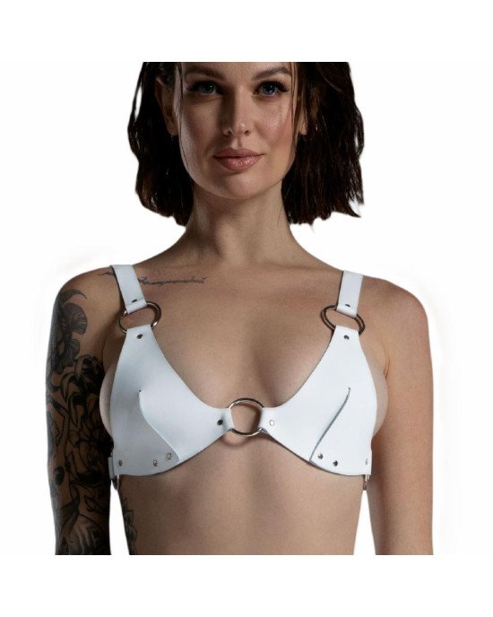 Ліф з натуральної шкіри Feral Feelings - Bikini Top White Ліф з натуральної шкіри Feral Feelings - Bikini Top White