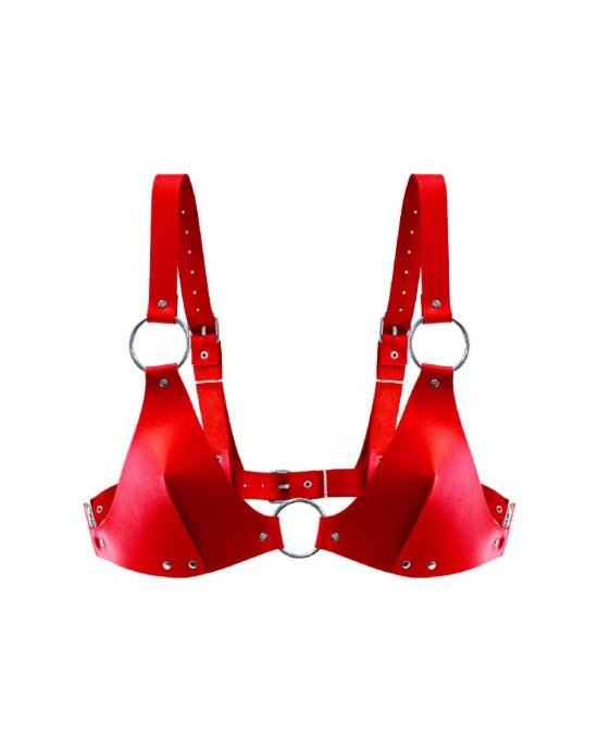 Ліф з натуральної шкіри Feral Feelings - Bikini Top Red Ліф з натуральної шкіри Feral Feelings - Bikini Top Red