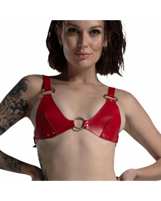 Ліф з натуральної шкіри Feral Feelings - Bikini Top Red Ліф з натуральної шкіри Feral Feelings - Bikini Top Red
