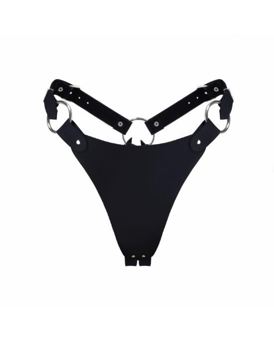 Трусики з натуральної шкіри Feral Feelings - String Bikini Black Трусики з натуральної шкіри Feral Feelings - String Bikini Black