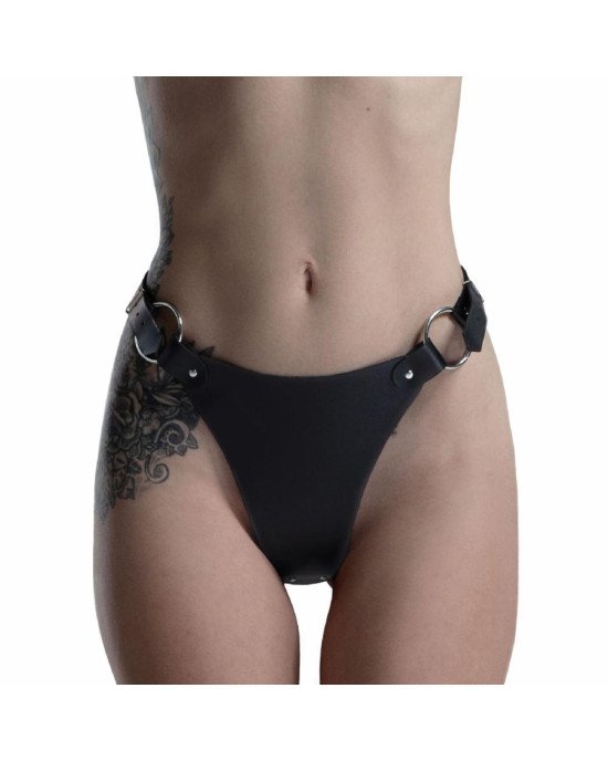 Трусики з натуральної шкіри Feral Feelings - String Bikini Black Трусики з натуральної шкіри Feral Feelings - String Bikini Black