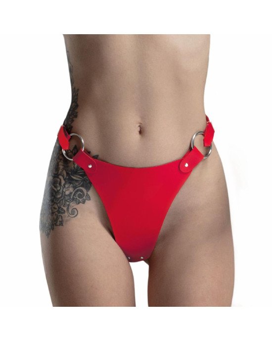 Трусики з натуральної шкіри Feral Feelings - String Bikini Red Трусики з натуральної шкіри Feral Feelings - String Bikini Red