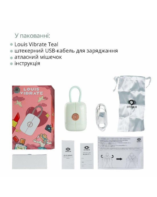 Вакуумний кліторальний стимулятор Otouch Louis Vibrate Teal з вібрацією Вакуумний кліторальний стимулятор Otouch Louis Vibrate Teal з вібрацією