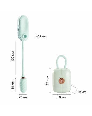 Вакуумний кліторальний стимулятор Otouch Louis Vibrate Teal з вібрацією