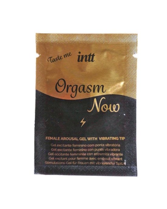 Пробник збуджувального гелю-вібратора для клітора 2-в-1 Intt Orgasm Now (2 мл)