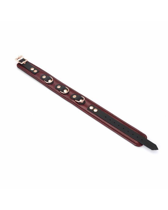 Нашийник з повідцем Liebe Seele Wine Red Collar and Leash Нашийник з повідцем Liebe Seele Wine Red Collar and Leash