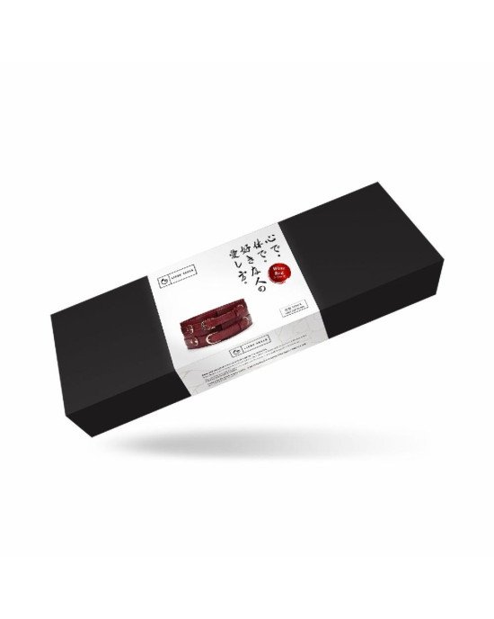 Шкіряний пояс для бондажу Liebe Seele Wine Red Waist Cuff M Size Шкіряний пояс для бондажу Liebe Seele Wine Red Waist Cuff M Size