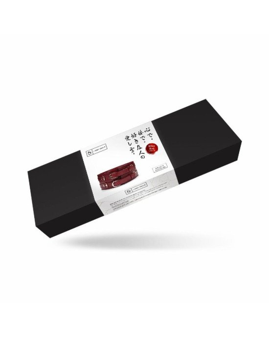 Шкіряний пояс для бондажу Liebe Seele Wine Red Waist Cuff L Size Шкіряний пояс для бондажу Liebe Seele Wine Red Waist Cuff L Size
