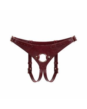 Трусики для страпона Liebe Seele Wine Red Strap on Harness