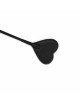 Шльопалка-сердечко Liebe Seele Black Organosilicon Riding Crop, екошкіра Шльопалка-сердечко Liebe Seele Black Organosilicon Riding Crop, екошкіра