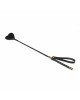 Шльопалка-сердечко Liebe Seele Black Organosilicon Riding Crop, екошкіра Шльопалка-сердечко Liebe Seele Black Organosilicon Riding Crop, екошкіра