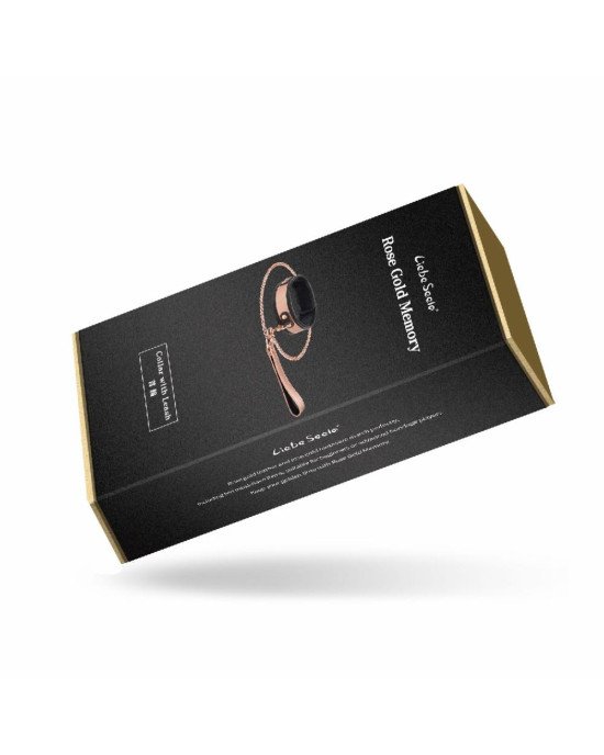 Нашийник з повідцем Liebe Seele Rose Gold Memory Collar with Leash Нашийник з повідцем Liebe Seele Rose Gold Memory Collar with Leash