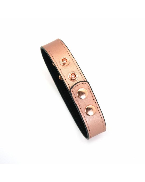 Нашийник із затискачами для сосків Liebe Seele Rose Gold Memory Collar with Nipple Clamps Нашийник із затискачами для сосків Liebe Seele Rose Gold Memory Collar with Nipple Clamps