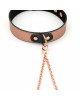 Нашийник із затискачами для сосків Liebe Seele Rose Gold Memory Collar with Nipple Clamps Нашийник із затискачами для сосків Liebe Seele Rose Gold Memory Collar with Nipple Clamps