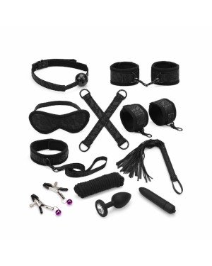 Набір Liebe Seele Black Lace and Neoprene 11pcs Bondage Kit