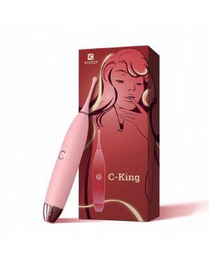 Кліторальний вібратор KISTOY C-King Pink, з двома доп. насадками, потужна прицільная стимуляція Кліторальний вібратор KISTOY C-King Pink, з двома доп. насадками, потужна прицільная стимуляція